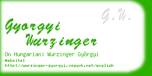 gyorgyi wurzinger business card