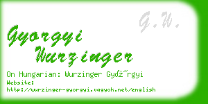 gyorgyi wurzinger business card